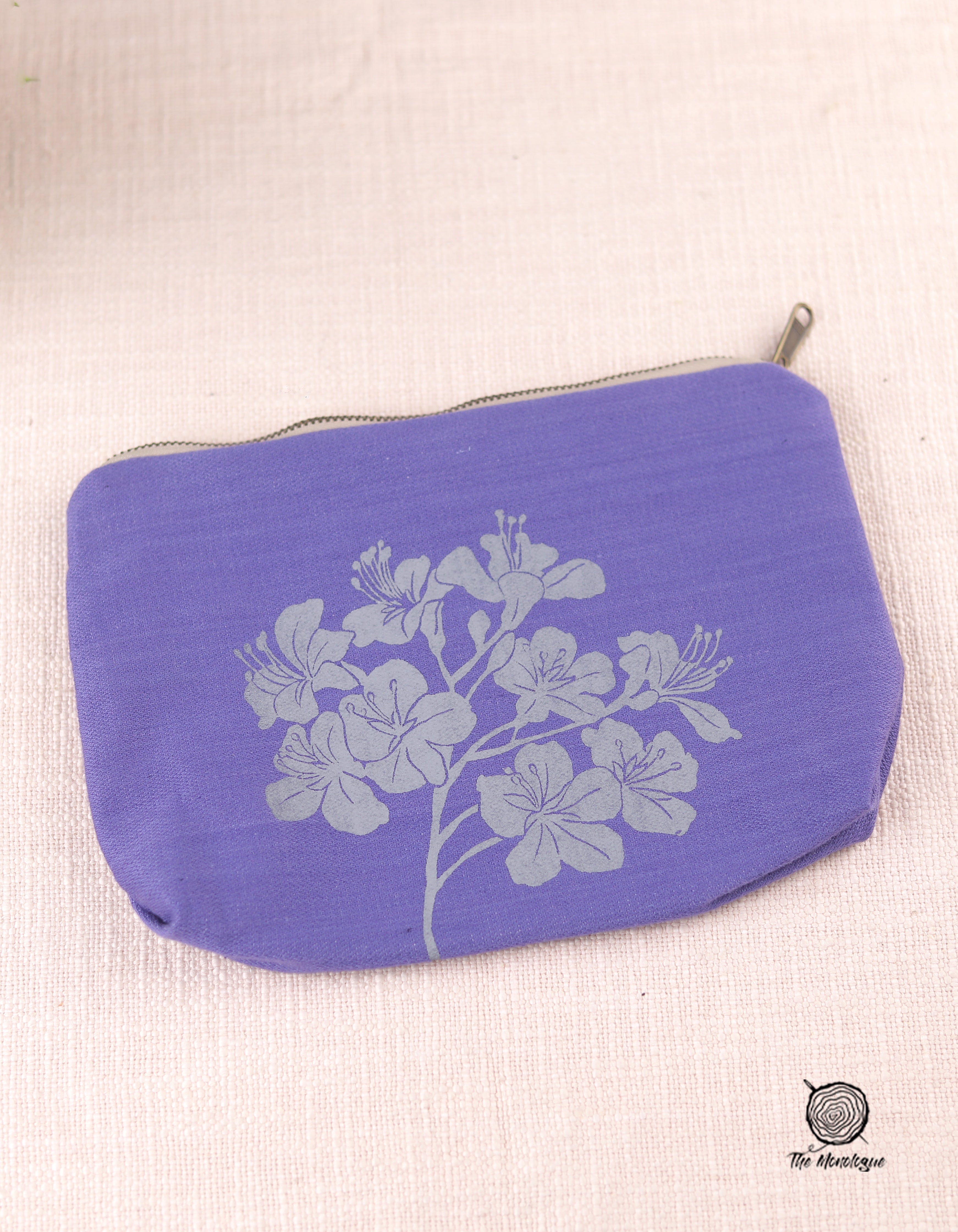 Fabric Pouch Big | Cotton Fabric & Metal Zip