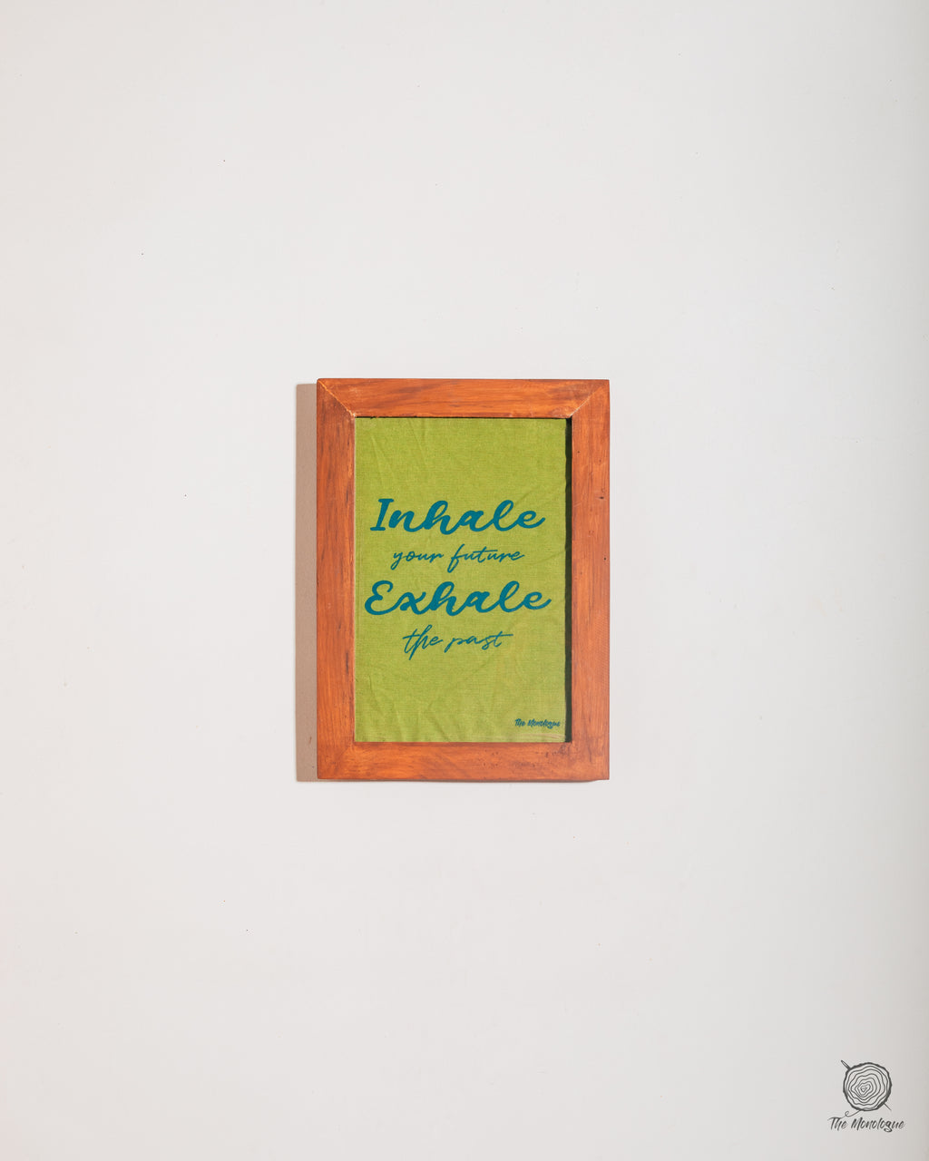 Teak Wood Frame – Handcrafted Fabric Screen Print Wall Art