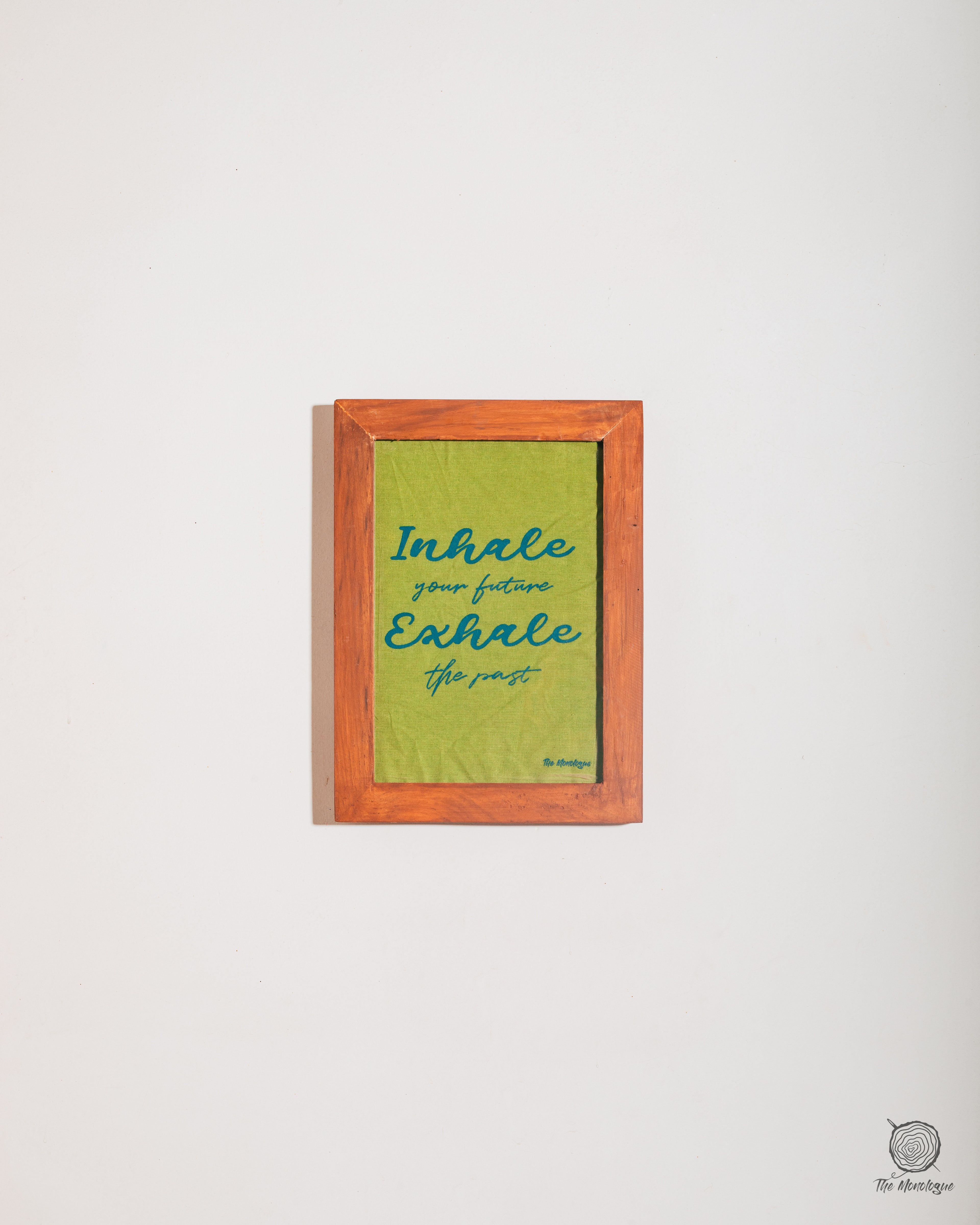 Teak Wood Frame – Handcrafted Fabric Screen Print Wall Art